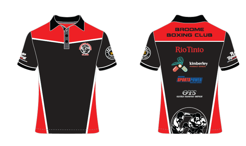 BROOME BOXING CLUB POLO SHIRT 2025 UNISEX KIDS & ADULTS - ** PRE ORDERS CLOSE 21st JUNE 2025 **