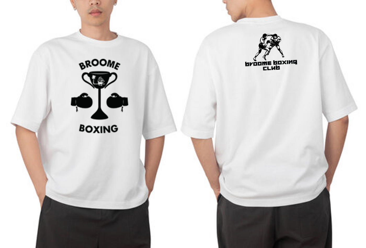 BROOME BOXING CLUB RETRO TEE SHIRT 2024 - ADULT - UNISEX WHITE