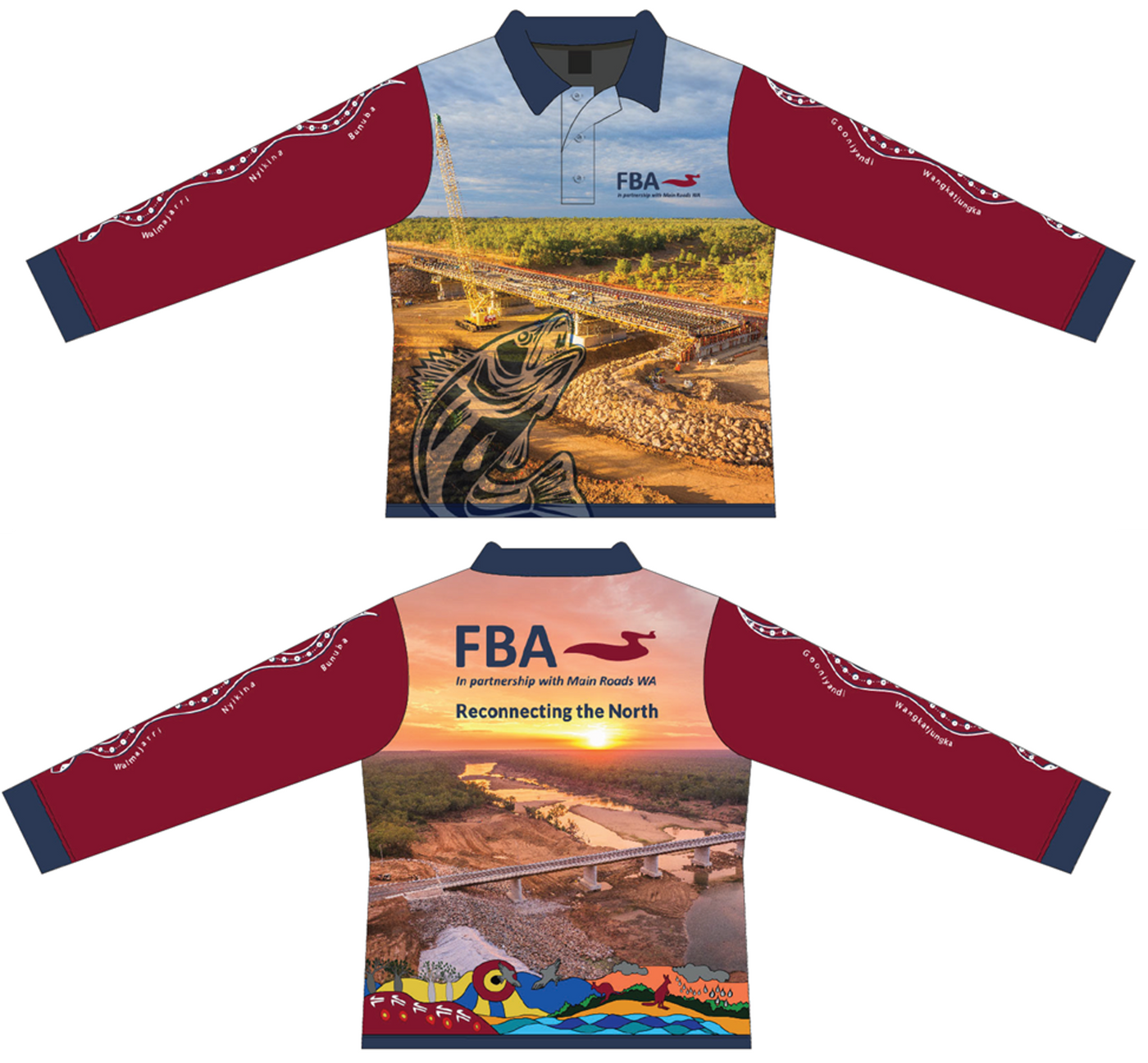 FITZROY CROSSING - BROOKING BRIDGE SPECIAL EDITION FISHING SHIRT - PRE RELEASE