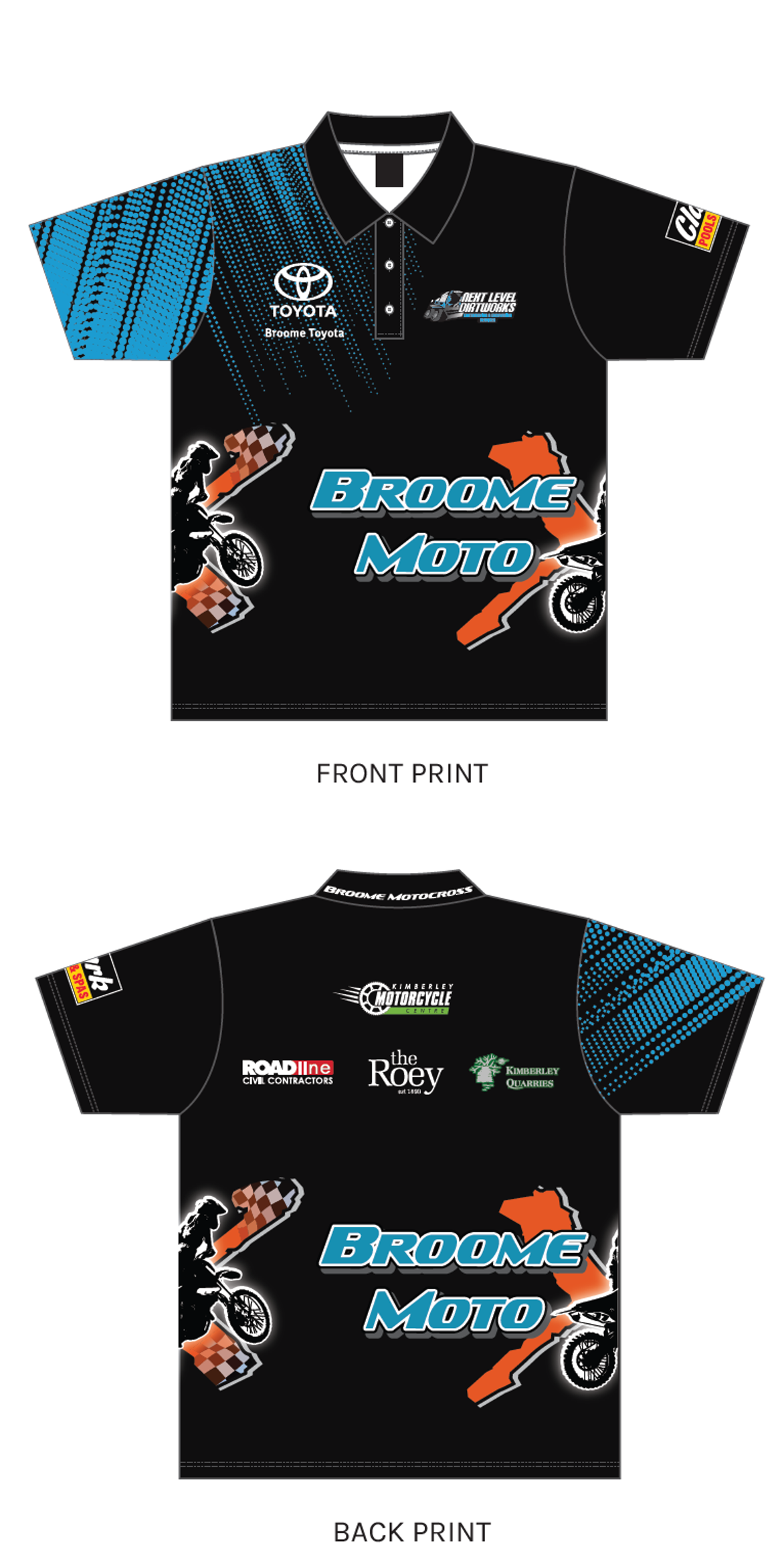 Motocross Broome Club Polo Shirt - Pre Release - CLOSING 7th April 2025