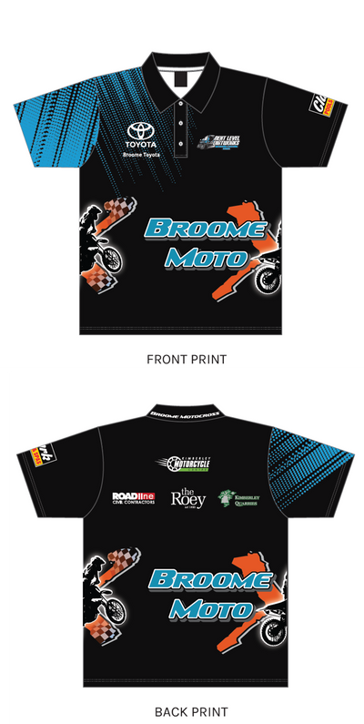 Motocross Broome Club Polo Shirt - Pre Release - CLOSING 7th April 2025