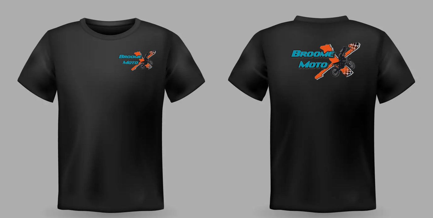 Broome MotoCross Adult and Kids Sizes Available - BLACK TEE
