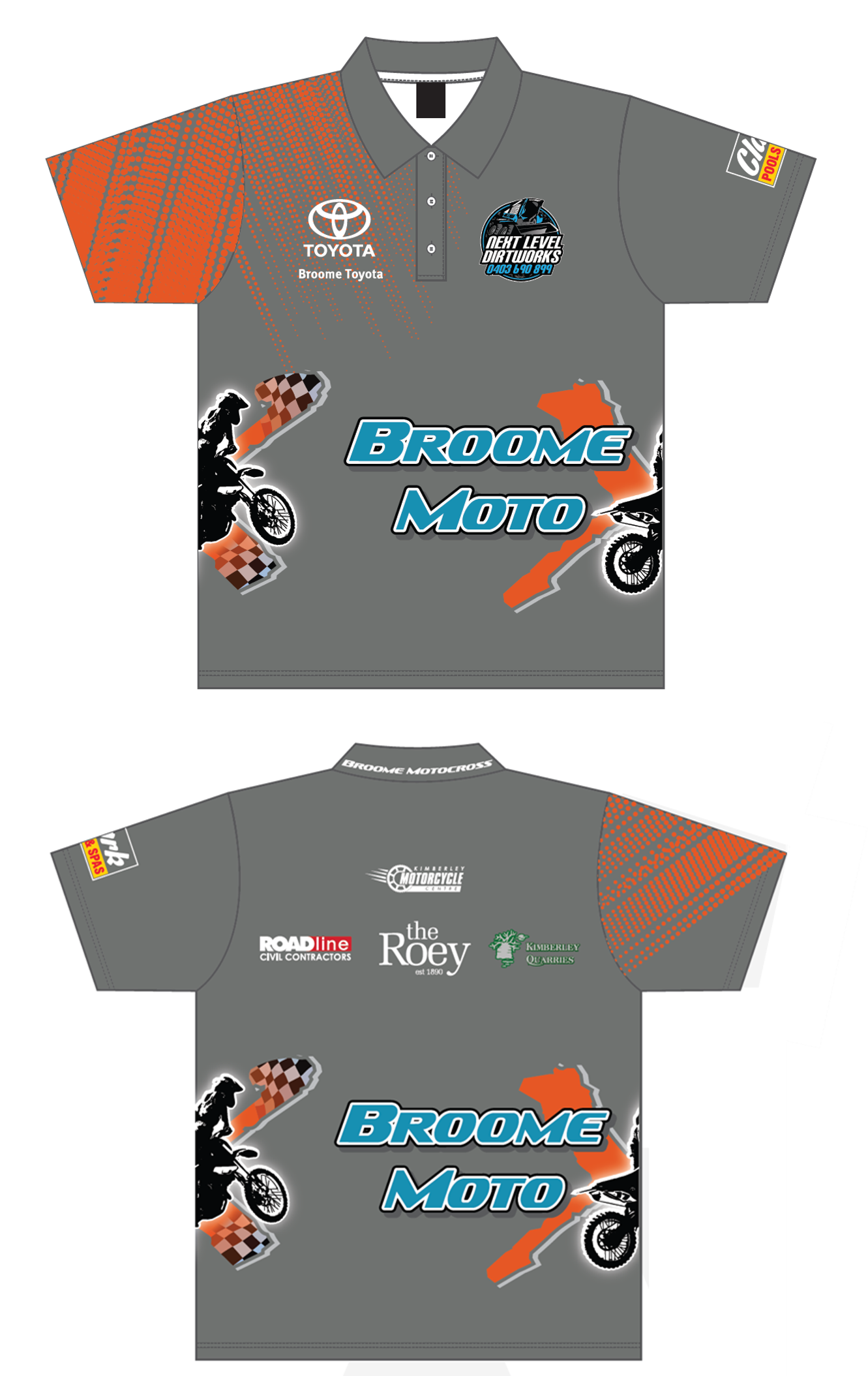 Motocross Broome Club Polo Shirt - Pre Release - CLOSING 7th April 2025