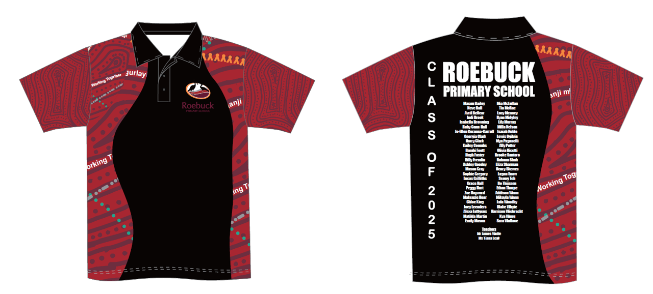 ROEBUCK BAY GRADE SIX LEAVERS POLOS 2025 - PRE RELEASE