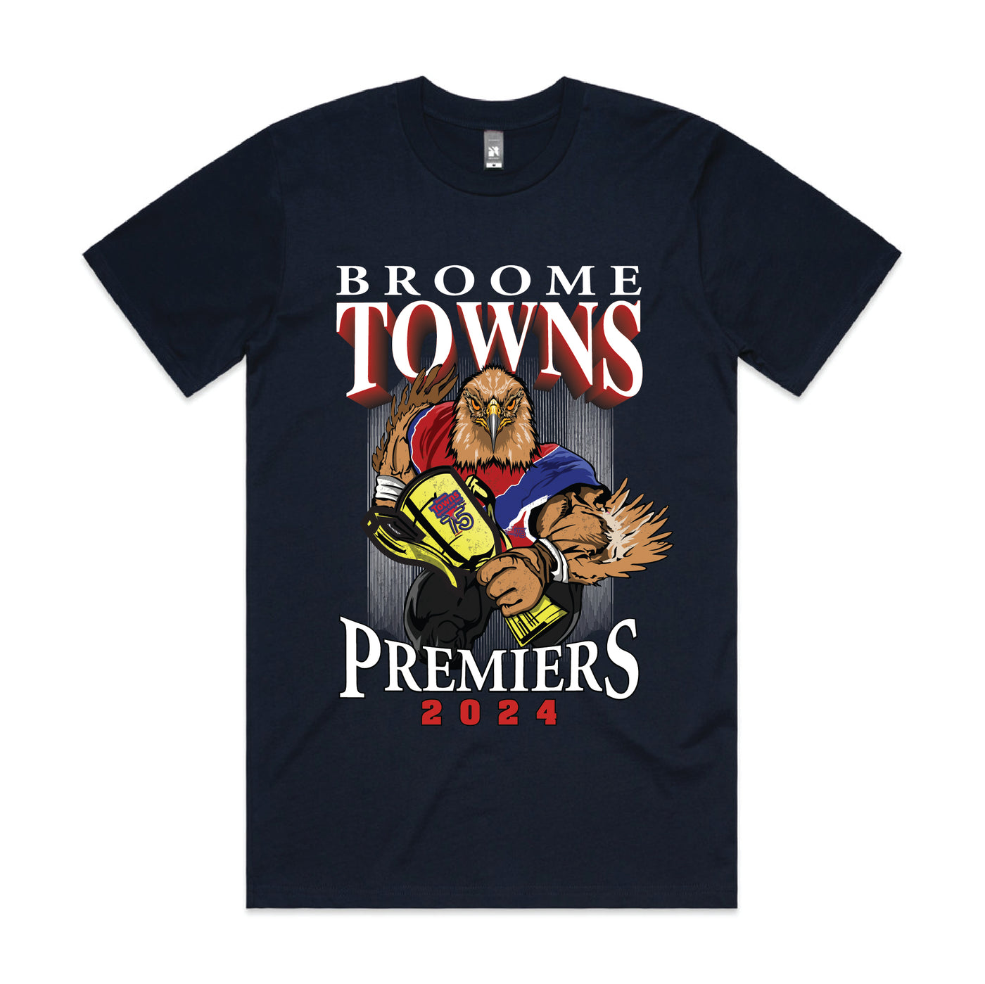 BROOME TOWNS - PREMIERSHIP TEE - LIMITED EDITION - NAVY